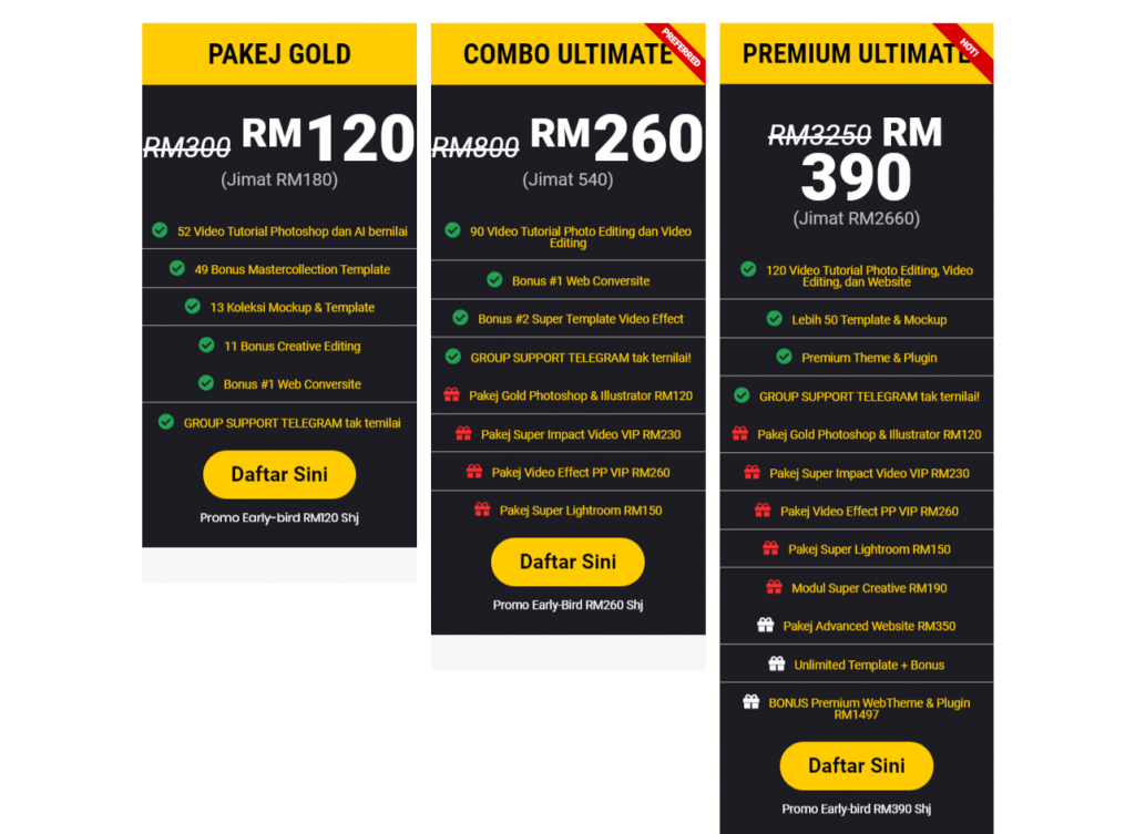 sales page