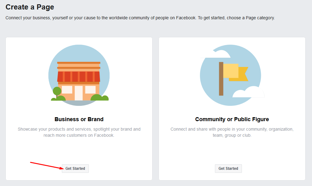 facebook business page